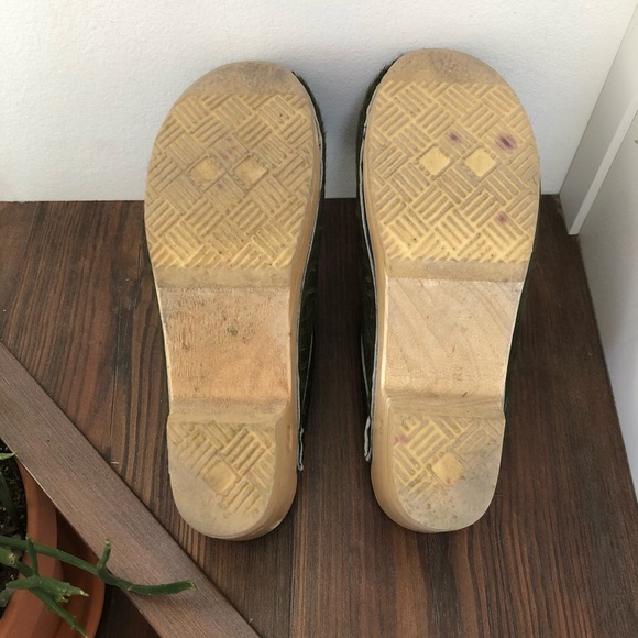 No.6 Old School Clog Mid Heel in Forest Pony, 39 - Picture 8 of 14